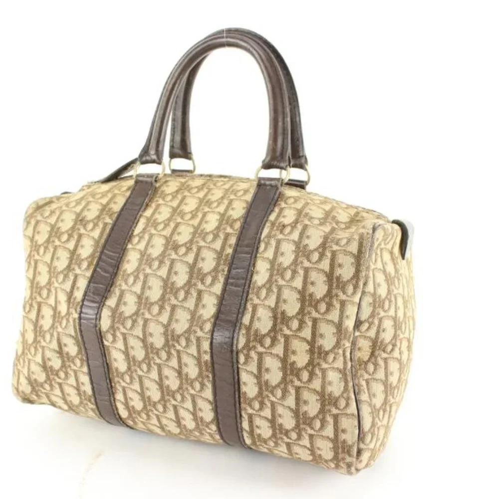 Dior Brown Monogram Trotter Boston Bag 60d628s